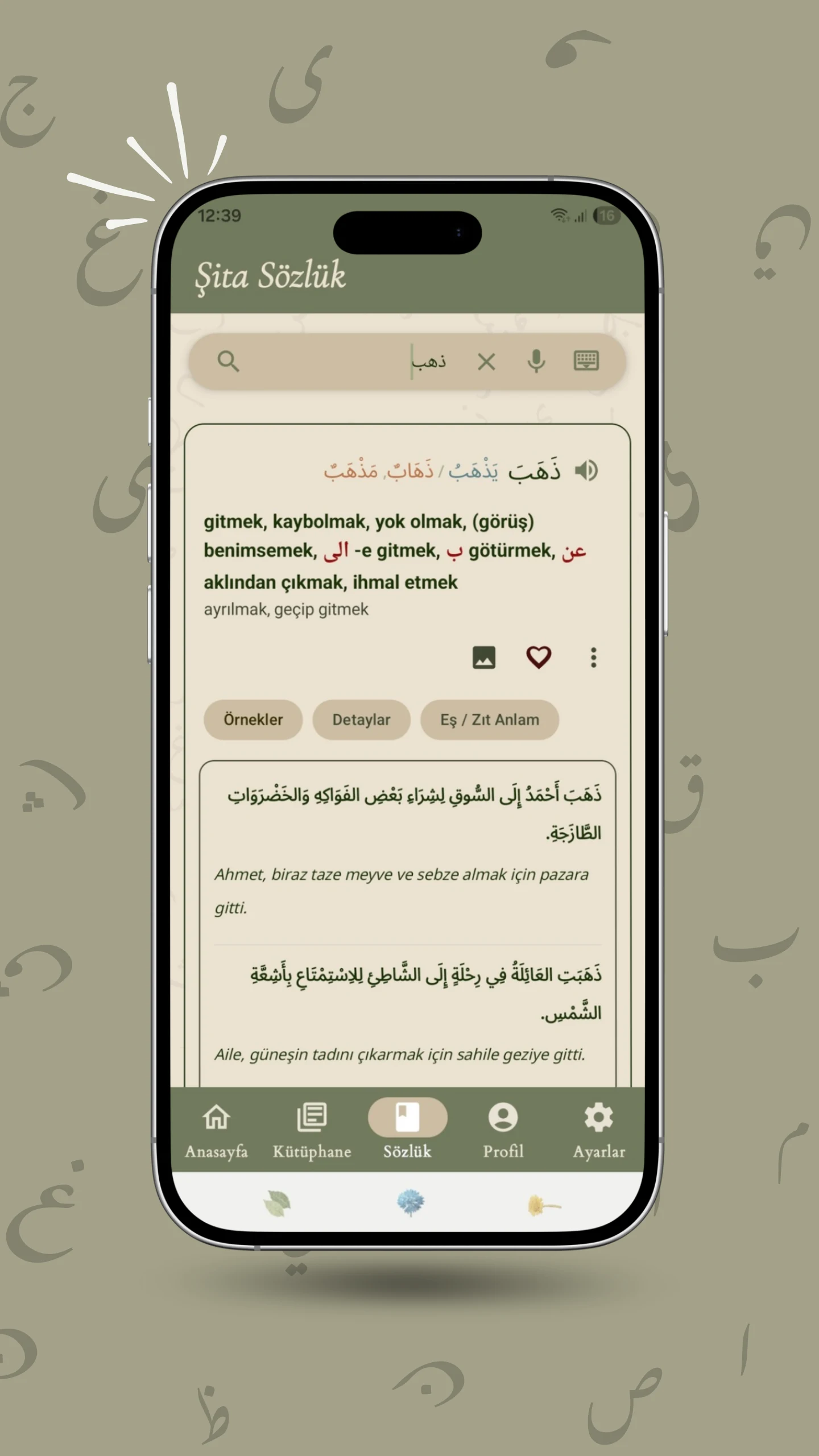 Sita Arabic Turkish Dictionary screenshot